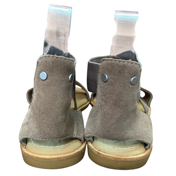 SOREL Ella Sandals Womens 7.5 Gold Brown Metallic Leather Strappy Gladiator Flat - Picture 3 of 7